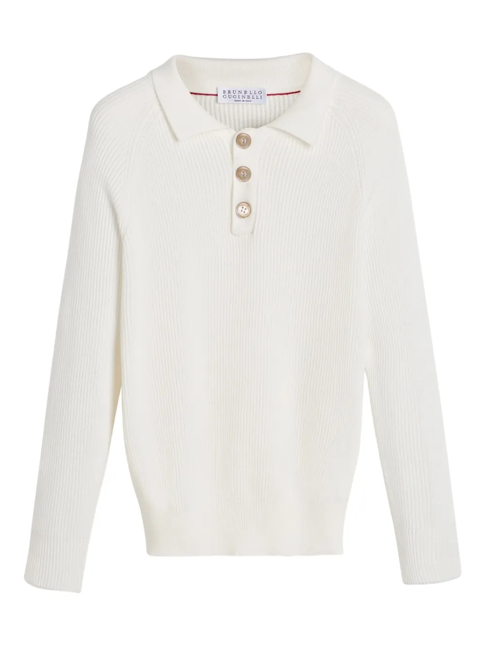 

Трикотажная рубашка поло Brunello Cucinelli Kids, белый