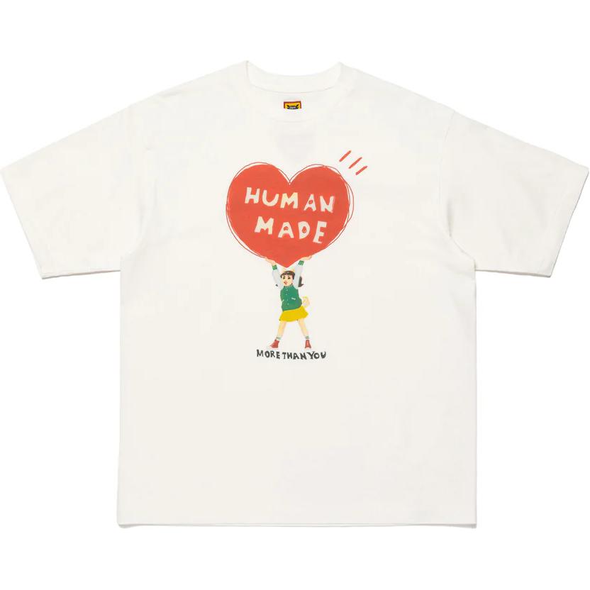 

HUMAN MADE Футболка KEIKO SOOTOME женская белая, Белый, HUMAN MADE Футболка KEIKO SOOTOME женская белая