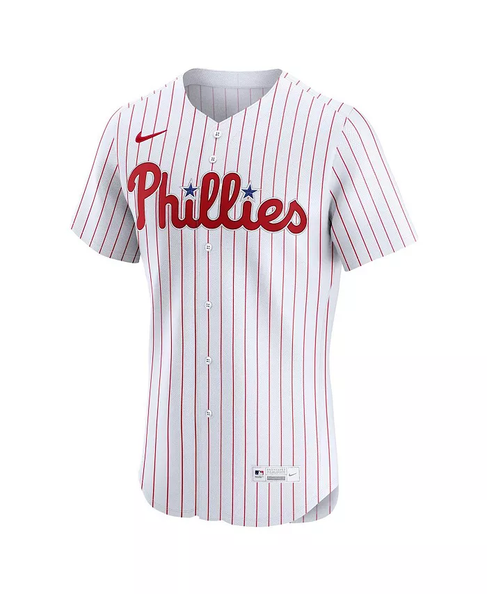 Мужская белая элитная футболка Philadelphia Phillies для дома Bryce Harper Nike — фото 2