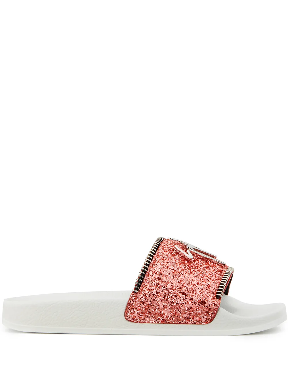 Шлепанцы Halley с блестками Giuseppe Zanotti, розовый