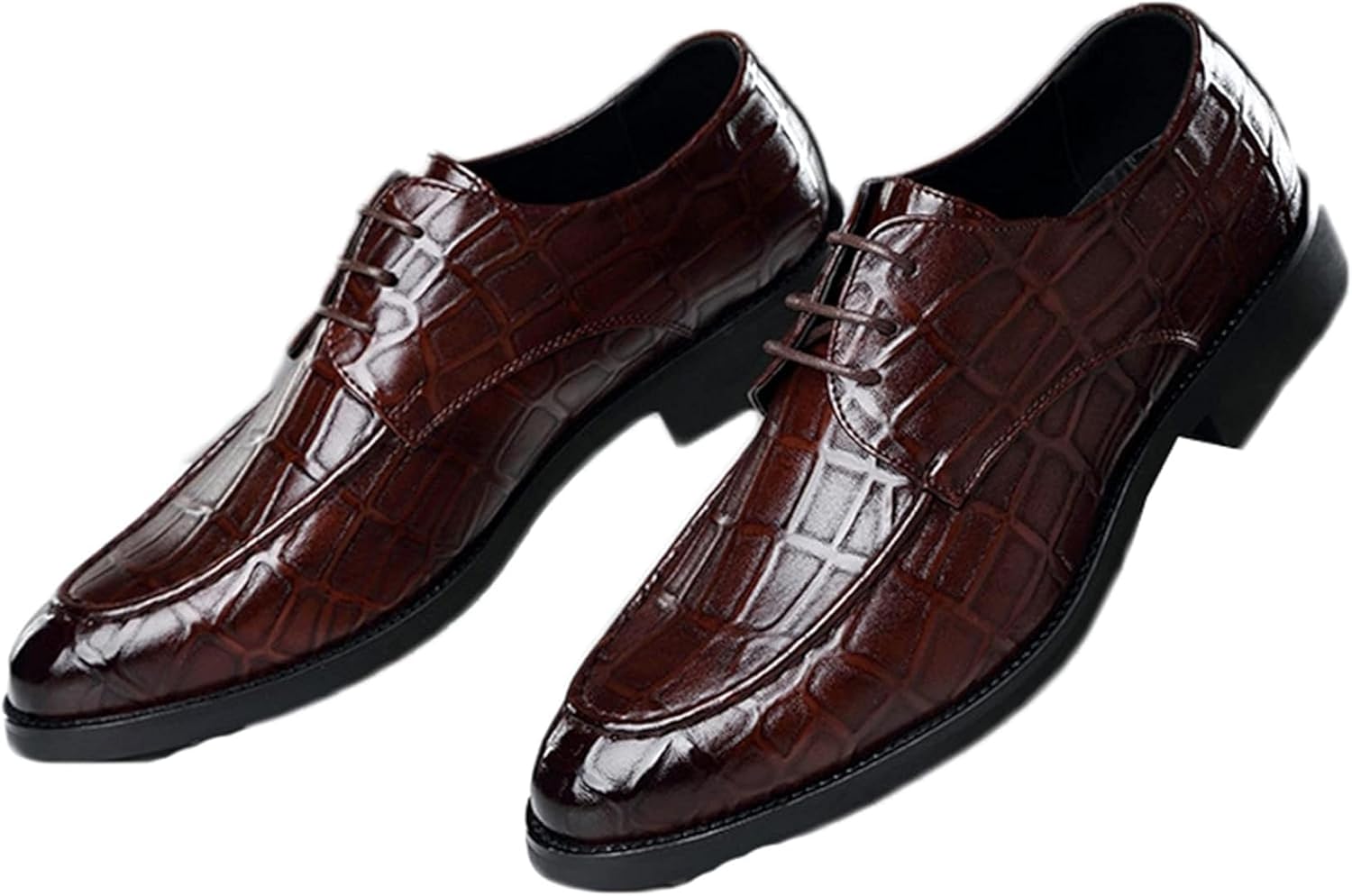 

Мужские оксфорды на весну и осень с плоской подошвой Generic, коричневый