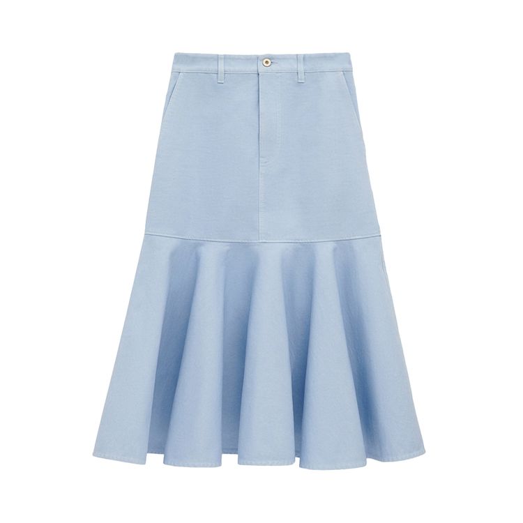 

Юбка Loewe Flared Hem Midi Skirt 'Light Blue', синий