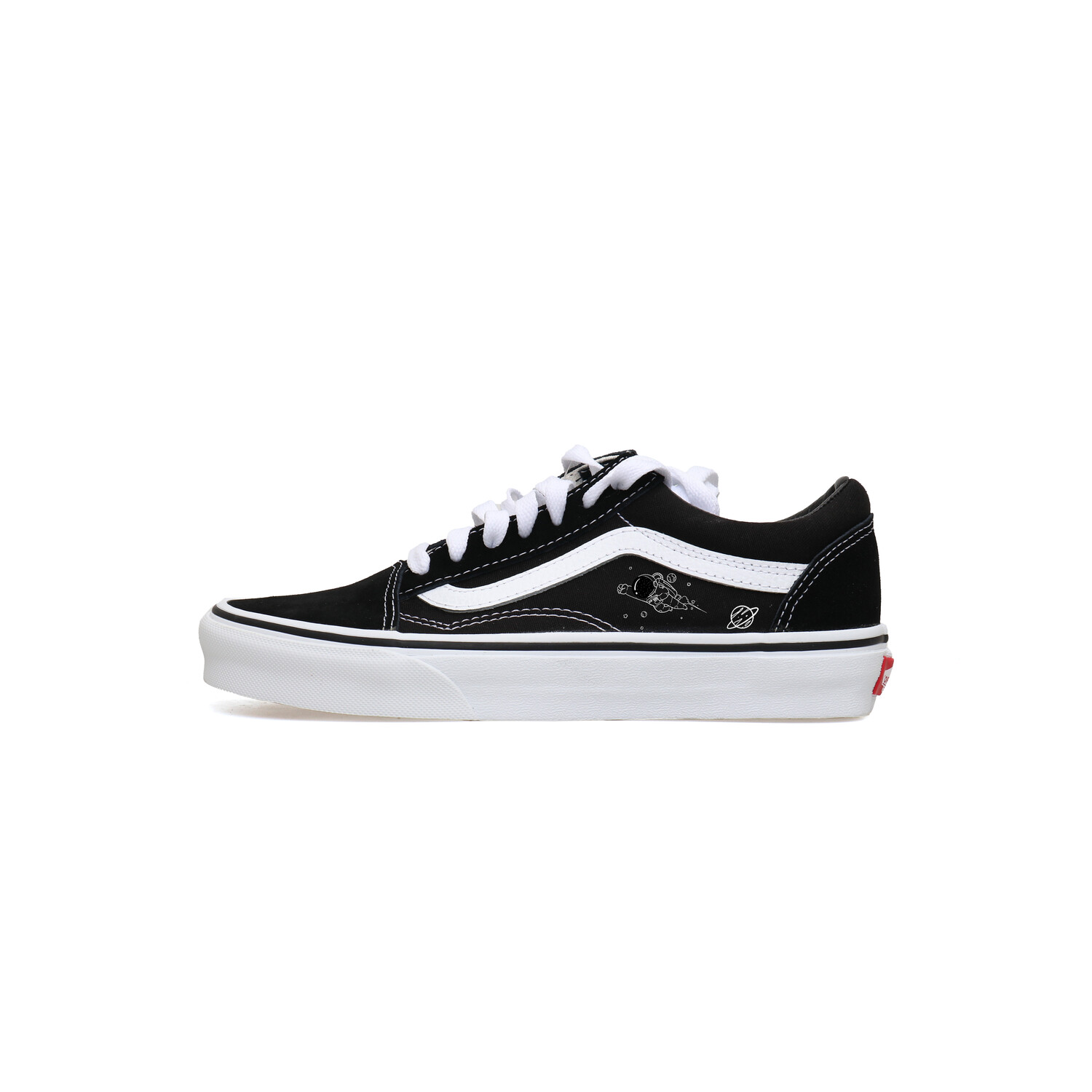 

Кеды, обувь для скейтбординга Old Skool унисекс с низким верхом белого цвета Vans, черный