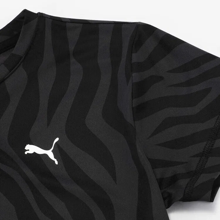 Футболка Train FavoriteAOP T Shirt LENGTH TEE G Black 01 Teenagers PUMA, Black-01 — фото 4
