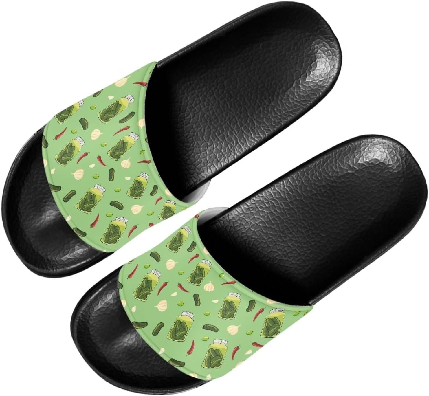 

Сандалии Forchrinse Hummingbird Flower для мужчин и женщин, летние плоские сандалии, пляжные и душевые тапочки, быстро сохнут, зеленый