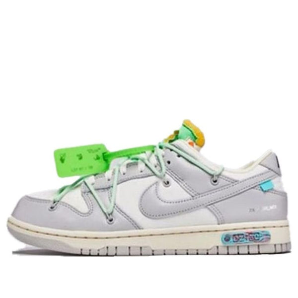 

Кроссовки x off white dunk low Nike, серый