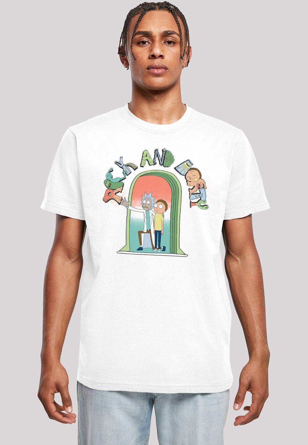 

Футболка с принтом Rick And Morty Icon F4NT4STIC, белый