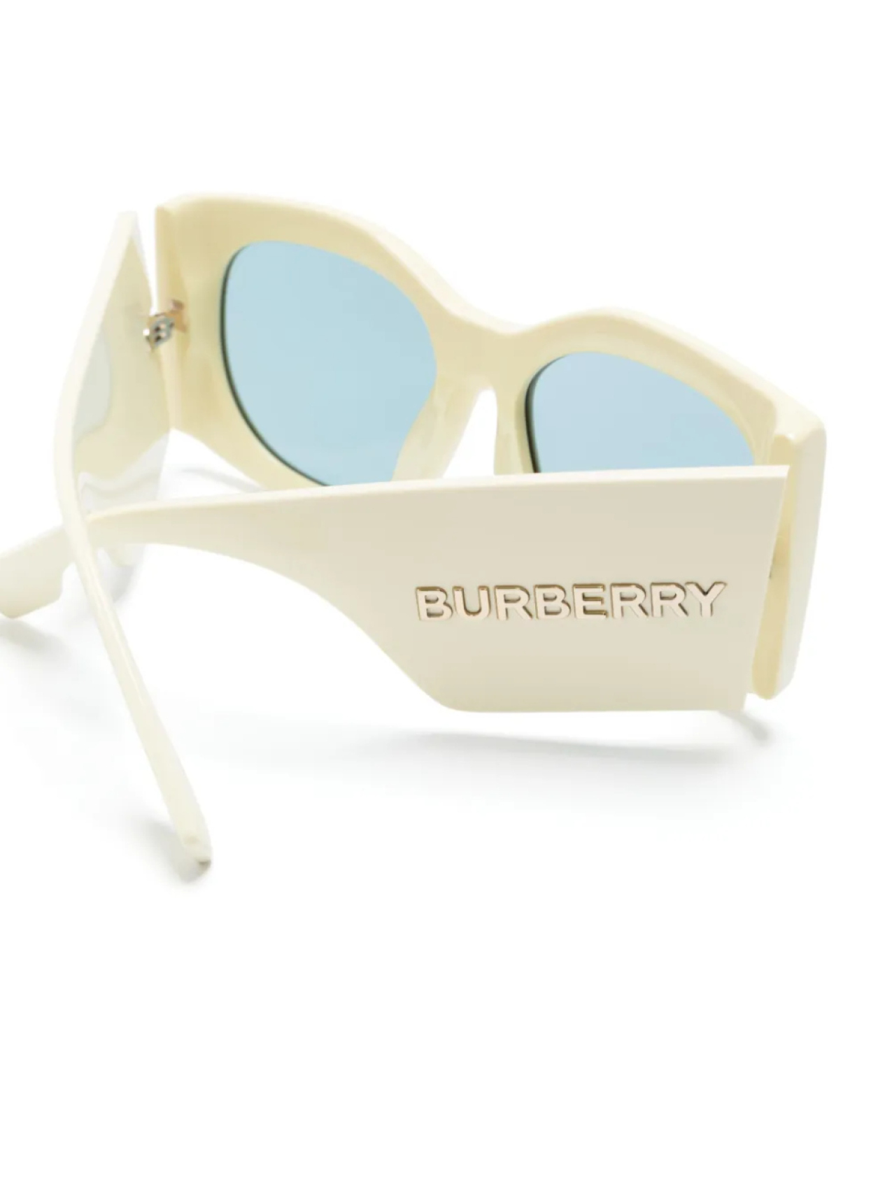 Burberry Eyewear солнцезащитные очки BE4388U в массивной оправе, желтый — фото 3
