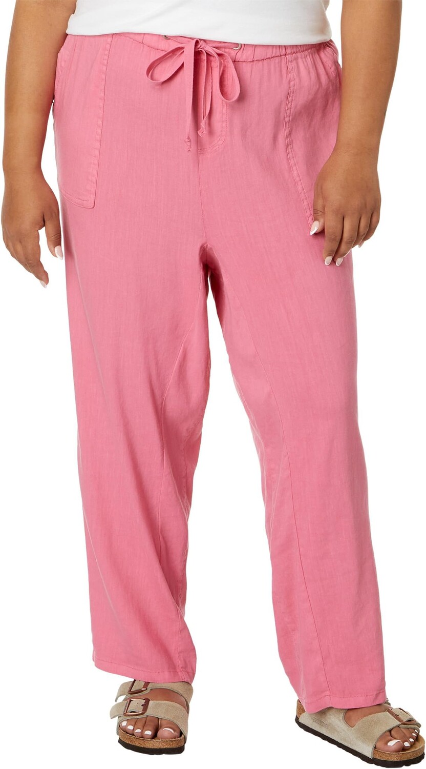 

Брюки KUT from the Kloth Plus Size Rosalie - Drawstring Pants with Porkchop Pockets in Dawn Pink, цвет Dawn Pink