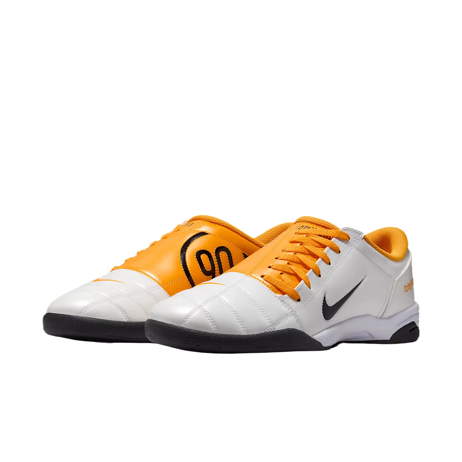 Кроссовки скейтбордические Nike Total 90 белые с золотым и черным — фото 3