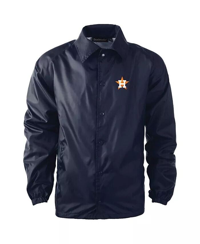 

Мужская темно-синяя тренерская куртка-реглан с застежкой на кнопки Houston Astros Dunbrooke