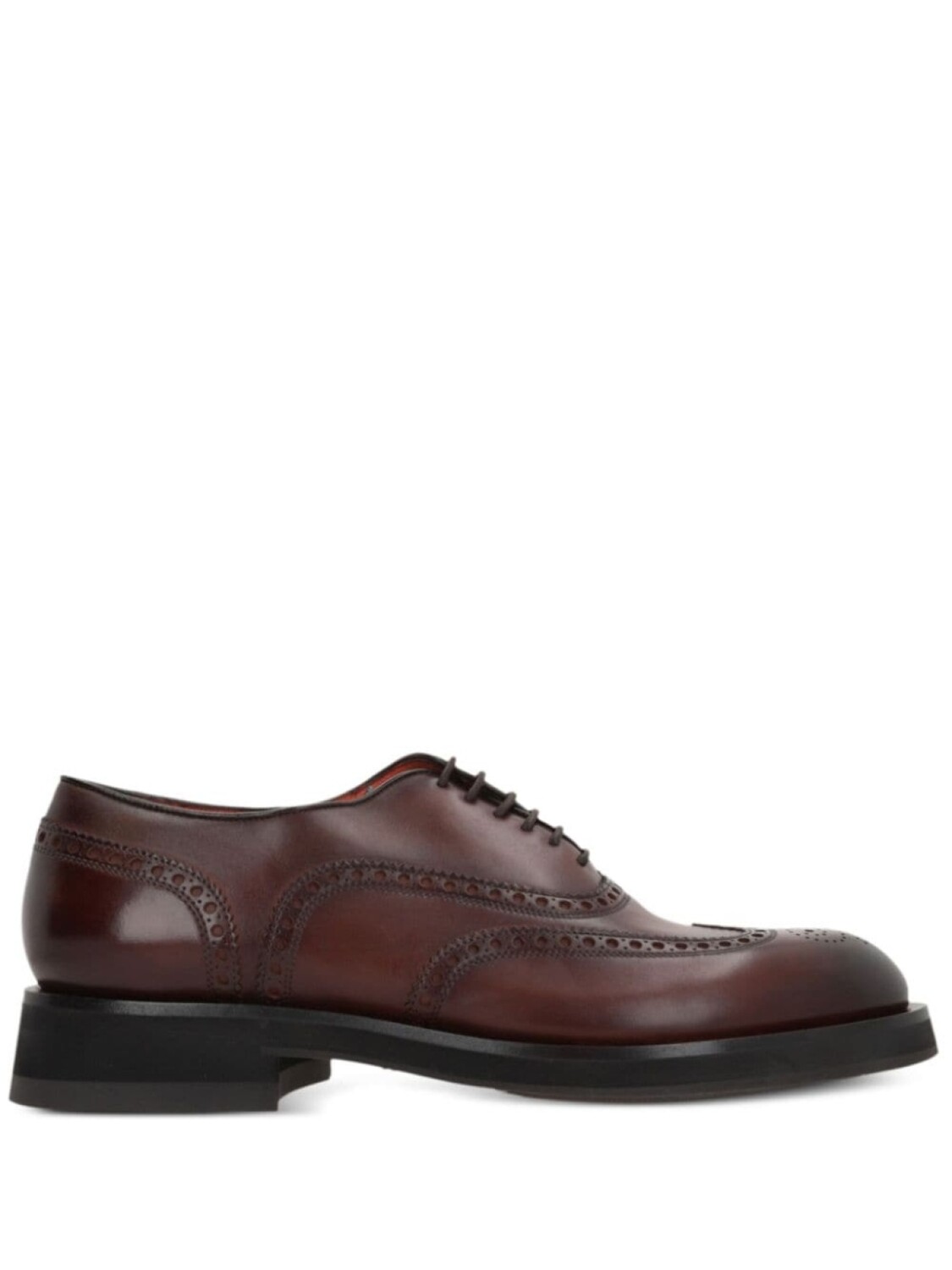 

Santoni кожаные оксфордские туфли, коричневый