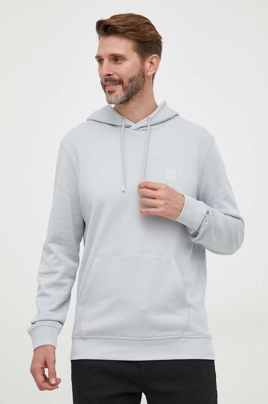 

BOSS BOSS CASUAL толстовка из хлопка Boss Orange, серый