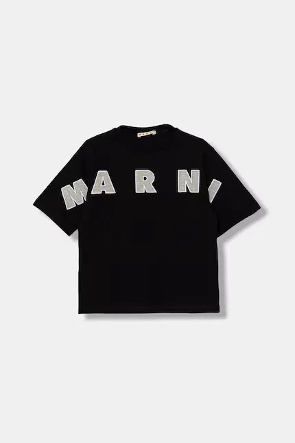 Футболка хлопковая MT303F Marni, черный