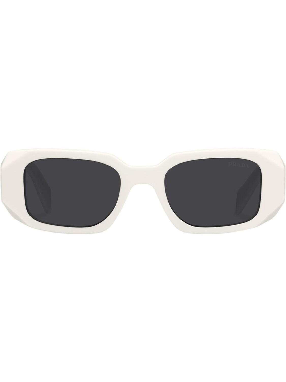 

Prada Eyewear солнцезащитные очки в прямоугольной оправе, серый