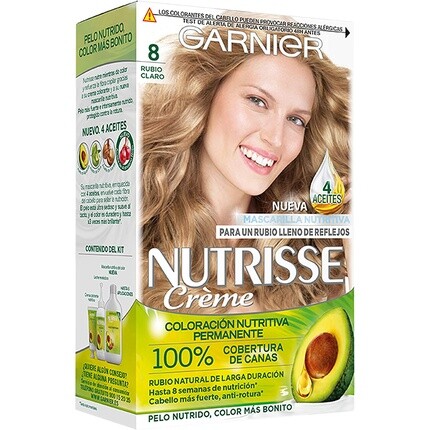 

Nutrisse Tint N. 8 Светло-русая краска для волос — 1 штука, Garnier