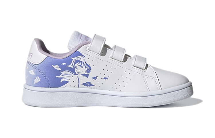 Детские кроссовки для скейтбординга ADVANTAGE PS Low-top Белые/фиолетовые Adidas Neo — фото 2