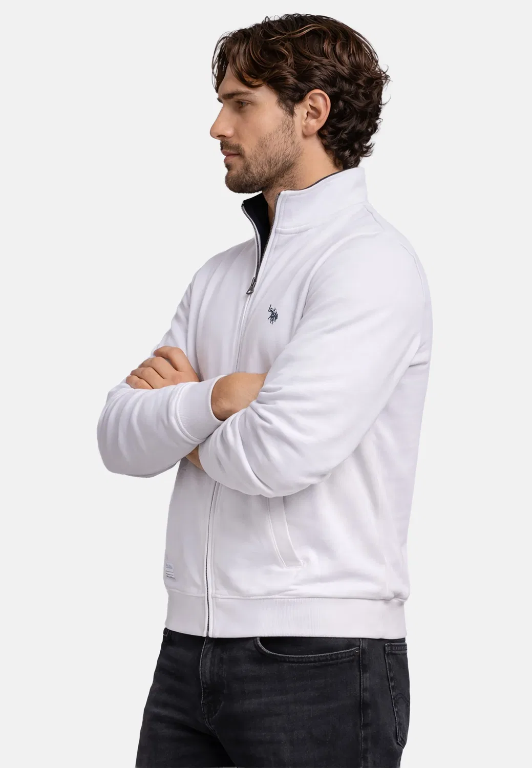 Спортивная куртка из хлопка U.S. Polo Assn., белый — фото 2