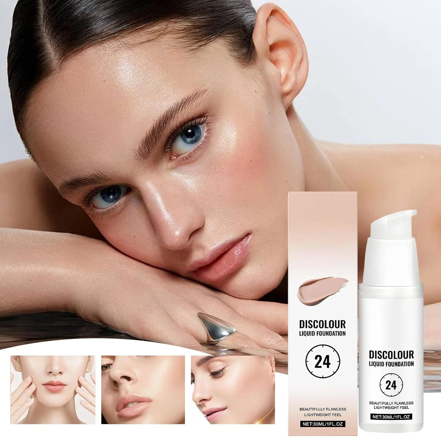 Тональное средство Color Match Foundation, водонепроницаемое, No Brand — фото 2