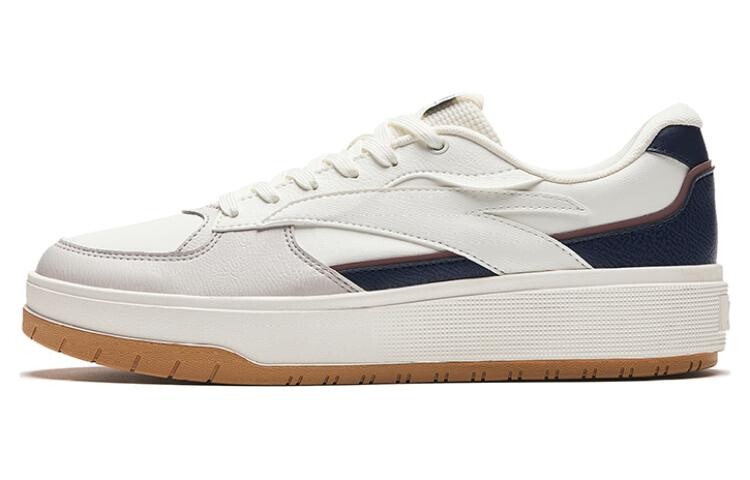 

Кроссовки ANTA Skateboarding Shoes Men Low-top Ivory White / One Degree Gray / New Ink Blue, синий