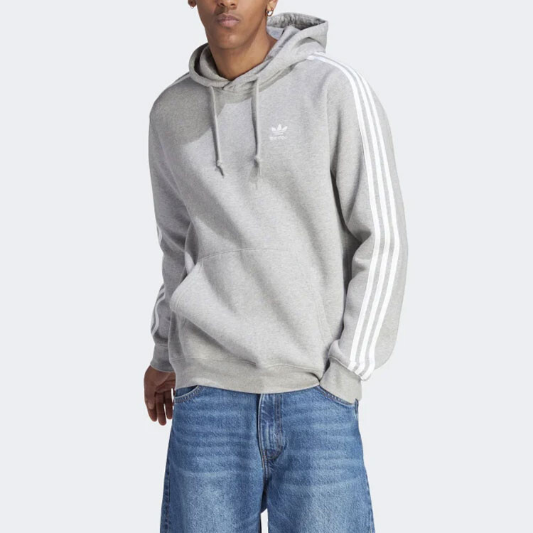 Толстовка с тремя полосками, мужская, серая Adidas Originals, серый — фото 2