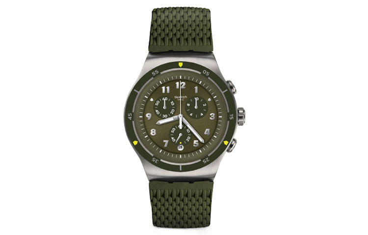 

SWATCH Часы Unisex Green Watch YOS461, Army Green Watch Dial