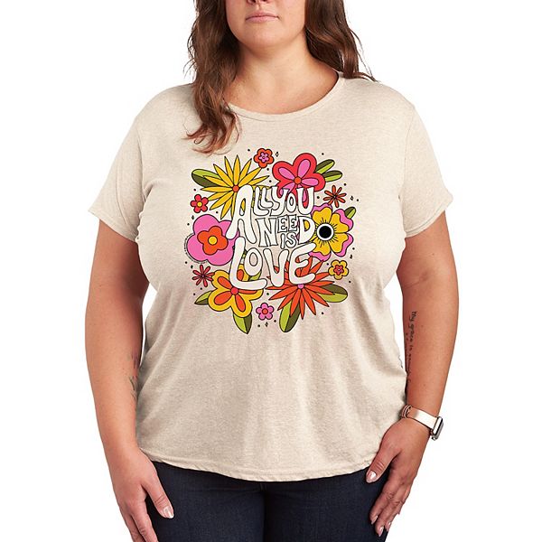 

Футболка с принтом All You Need Is Love The Beatles Licensed Character, Beige