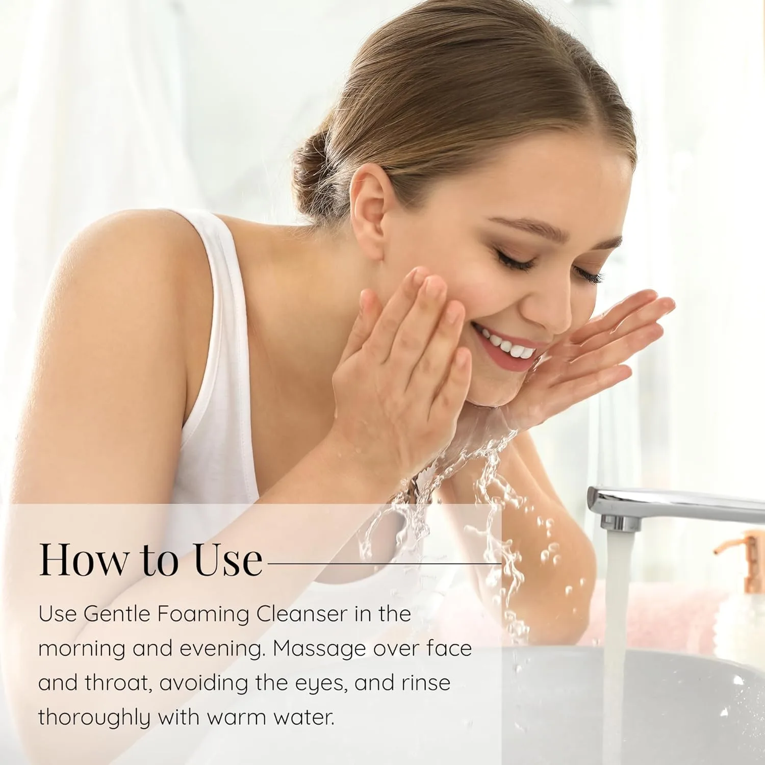 Гель для умывания Aloette — Gentle Foaming Facial Cleanser - увлажняющее средство для умывания для женщин и мужчин, 177 мл — фото 4