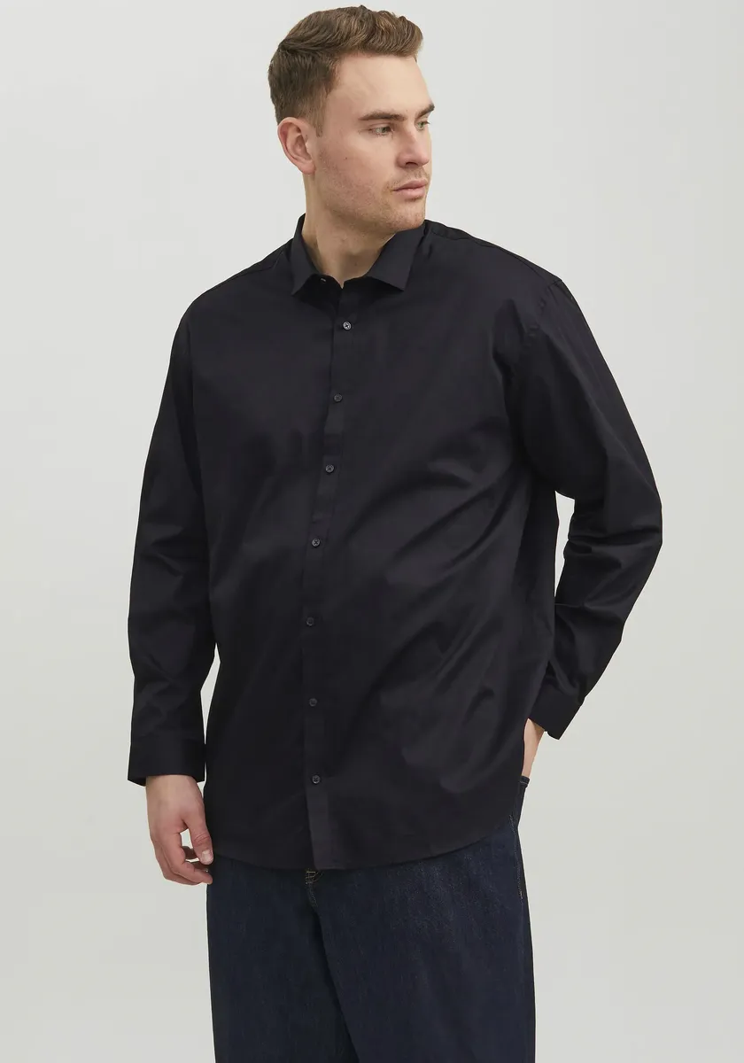 

Рубашка с длинными рукавами Jack & Jones PlusSize "JPRBLACARDIFF SHIRT", черный