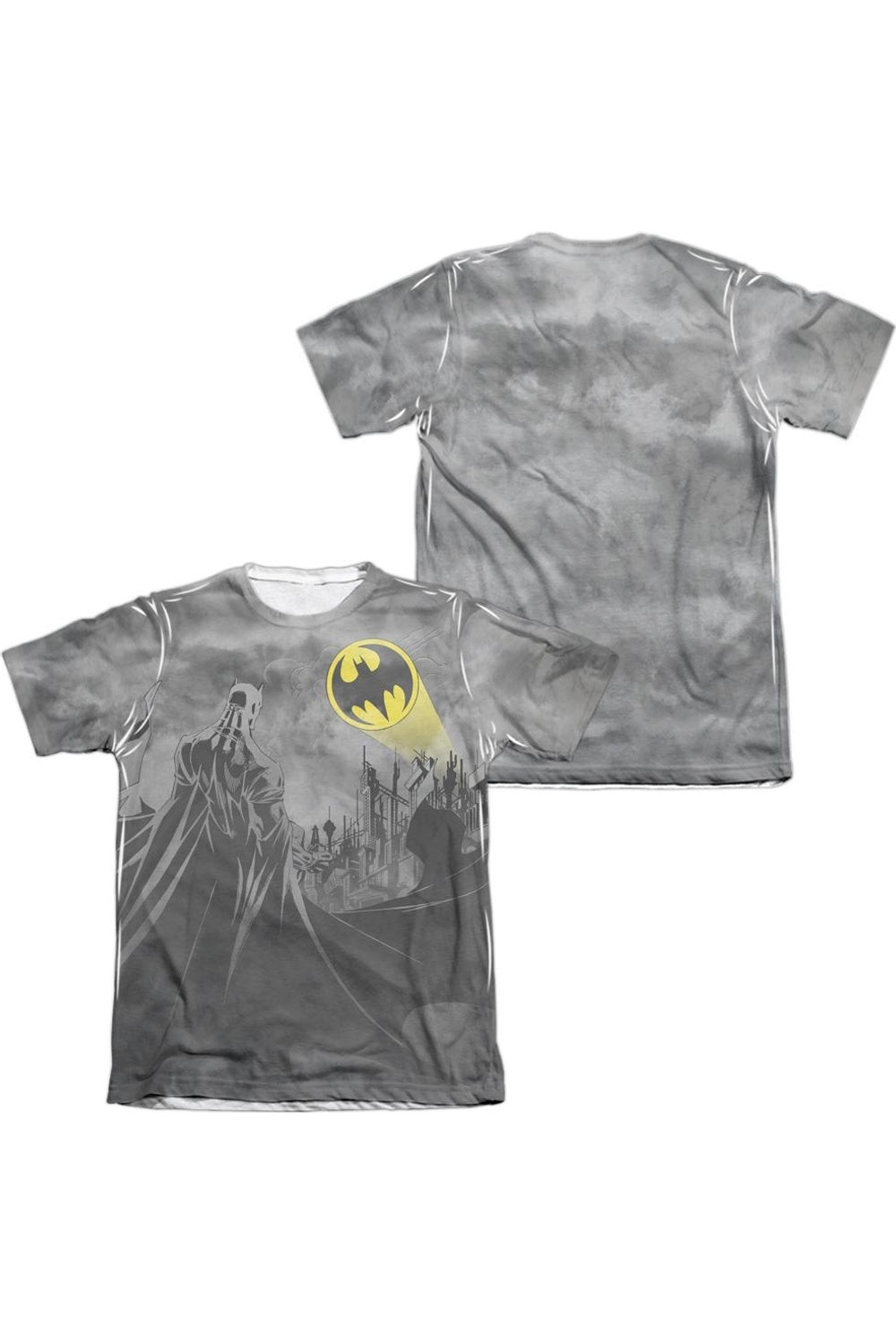 

Футболка с коротким рукавом Batman Heed The Call (принт спереди/сзади) для взрослых, 65/35 поли/хлопок Gildan, белый