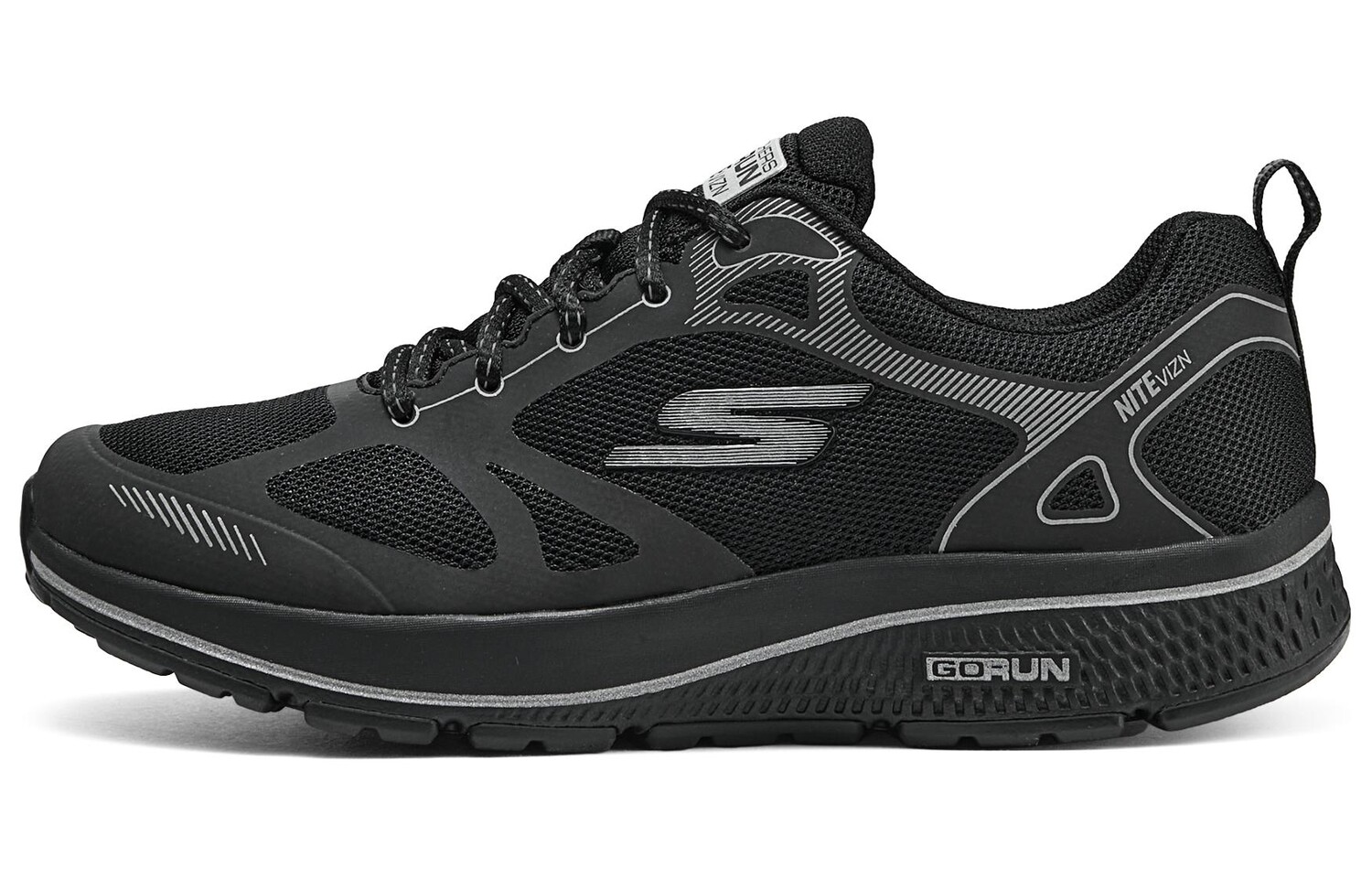 

Кроссовки женские с низким верхом, черные Skechers