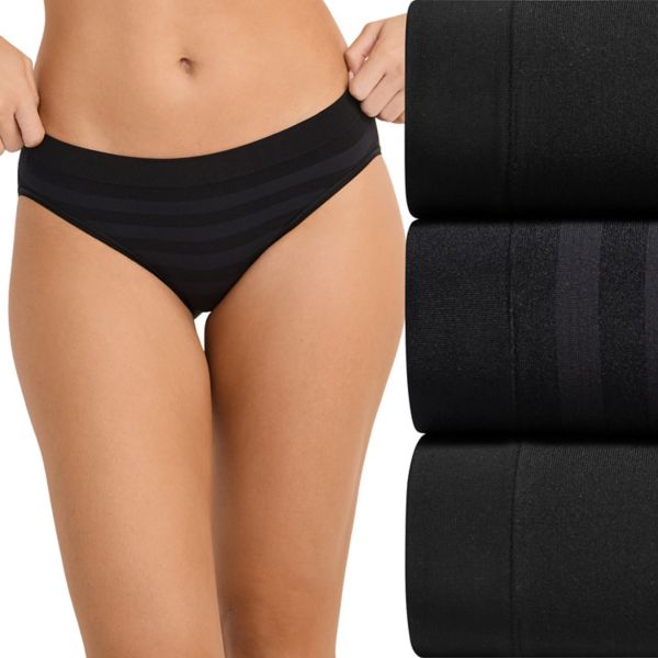 

Женский набор бесшовных бикини из 3 штук 4390 Jockey, цвет black assorted