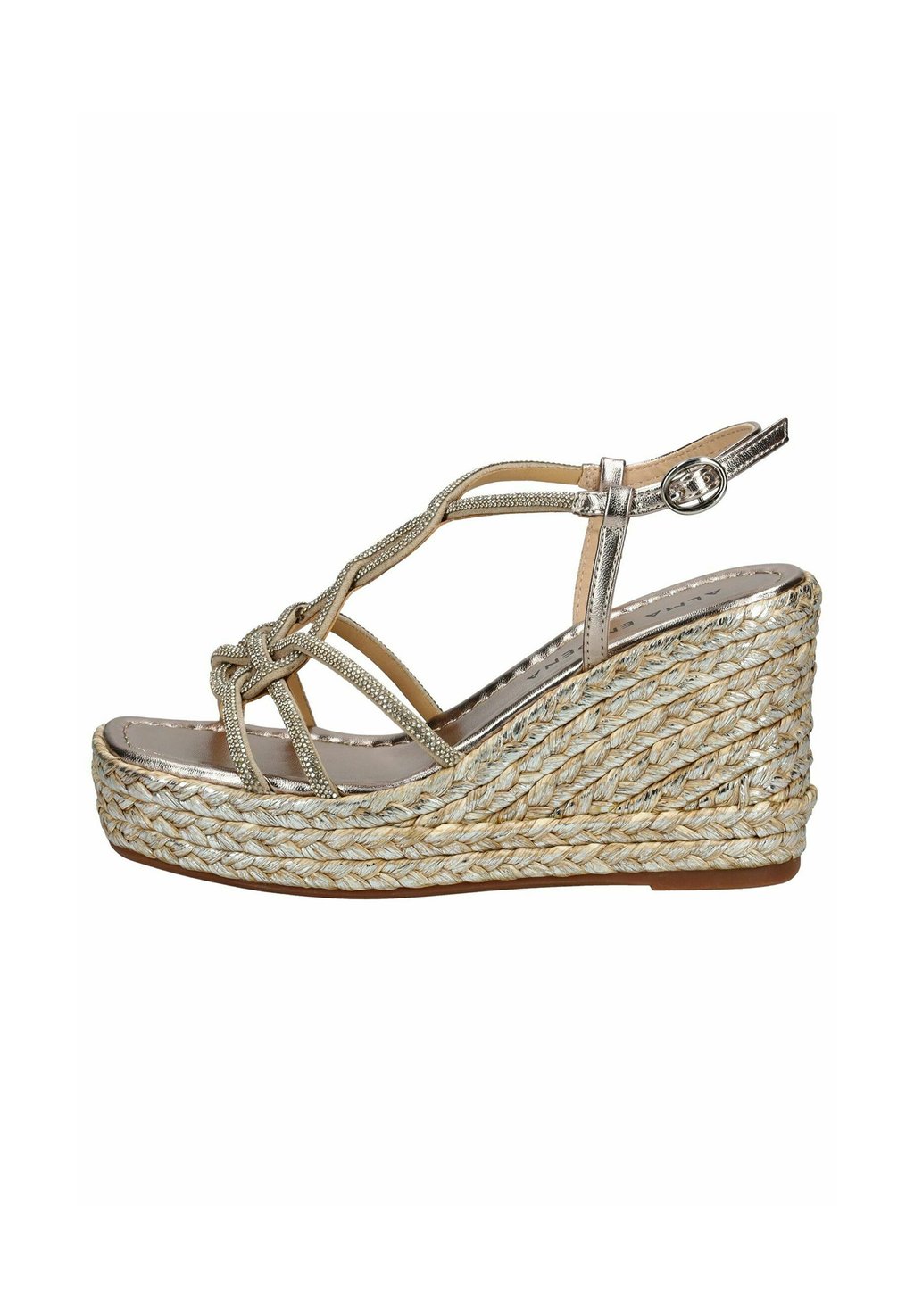 Босоножки на танкетке High heeled sandals Alma en Pena, цвет Bronze Luna