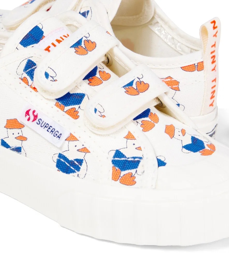 Кроссовки с принтом x Superga Readers Tinycottons, белый — фото 4