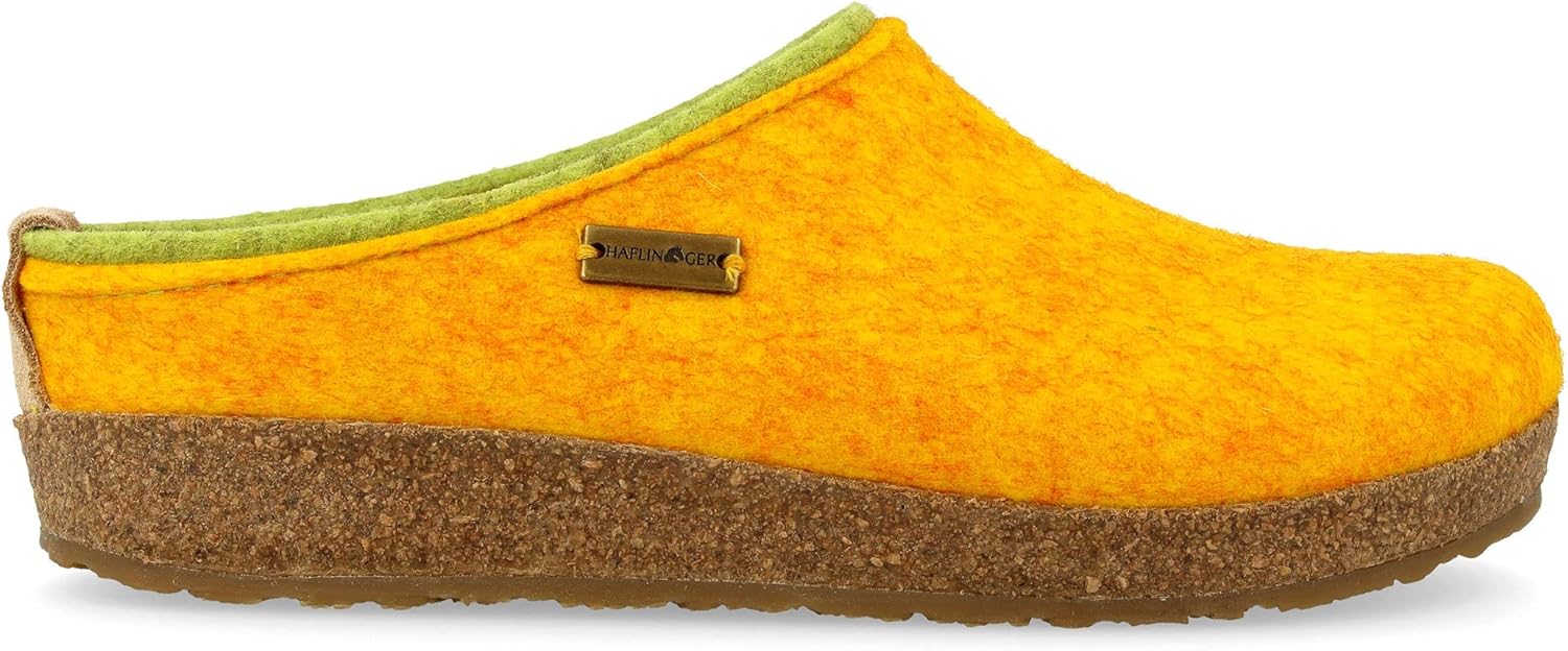 Тапочки HAFLINGER Kris Felt из шерсти унисекс, желтый — фото 2