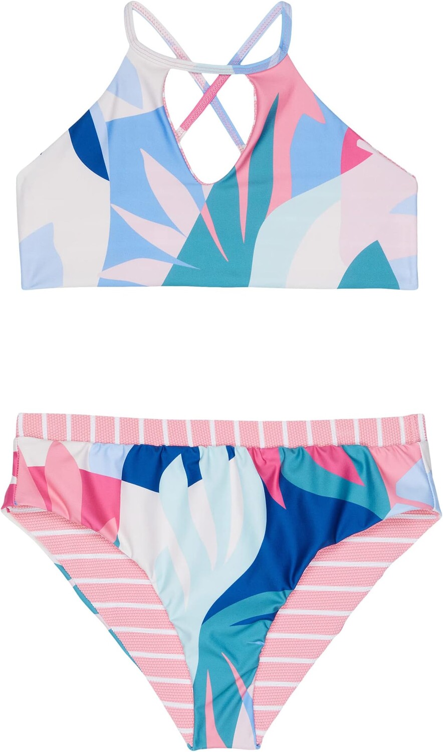 

Купальник Splendid Littles Mosaic Palm High Neck Set, разноцветный