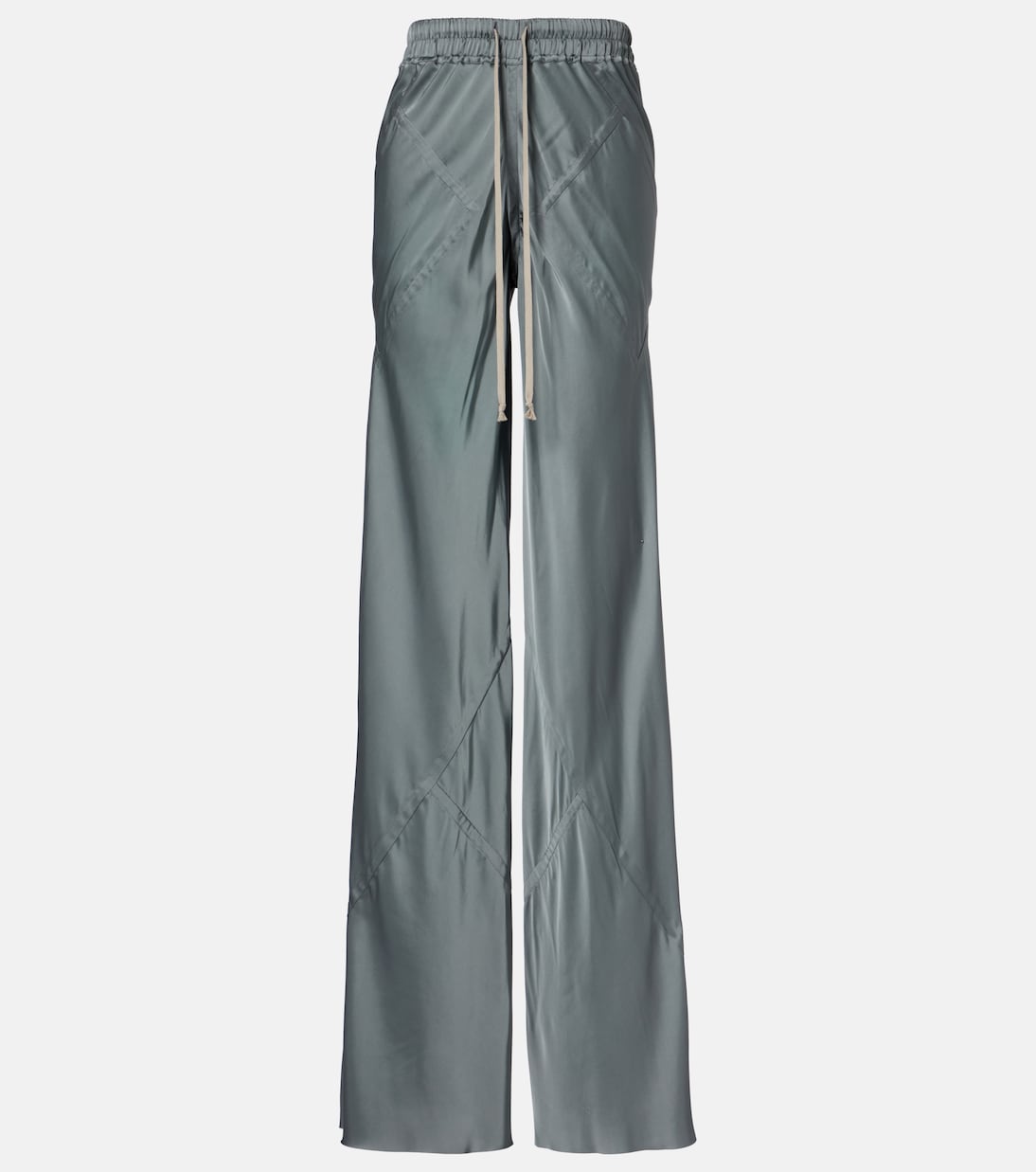 

Широкие брюки-клеш из шифона оверсайз Rick Owens, Washed Indigo