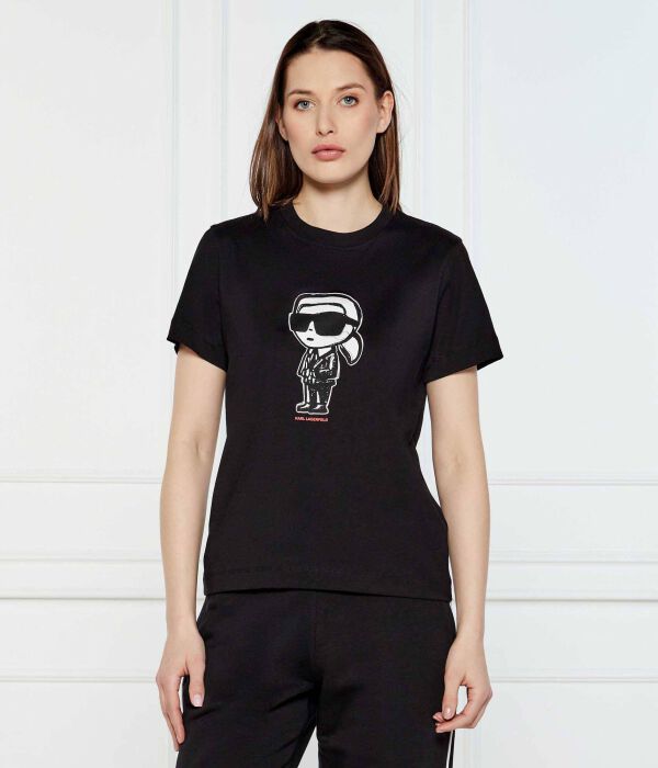 

Эскиз значка футболки Regular fit Karl Lagerfeld, черный