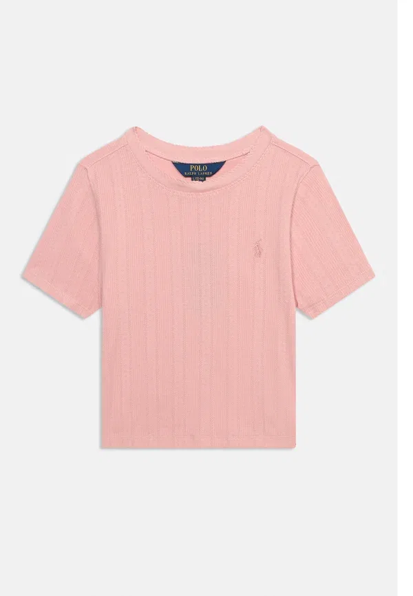 Футболка базовая Polo Ralph Lauren, цвет адирондак розовый — фото 3