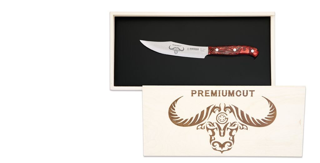 

Нож Гиссера нож для овощей нож шеф-повара кухонный нож Premium Cut Veggie No 1 Red Diamond - акрил GIESSER MESSER