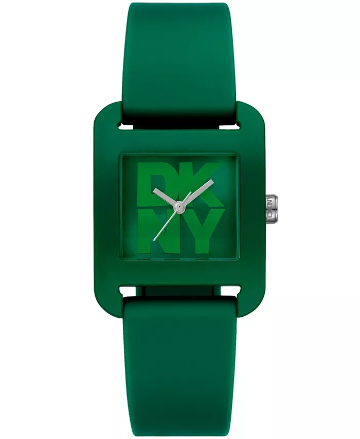 

Женские городские спортивные часы с темно-зеленым силиконовым ремешком, 37 мм DKNY