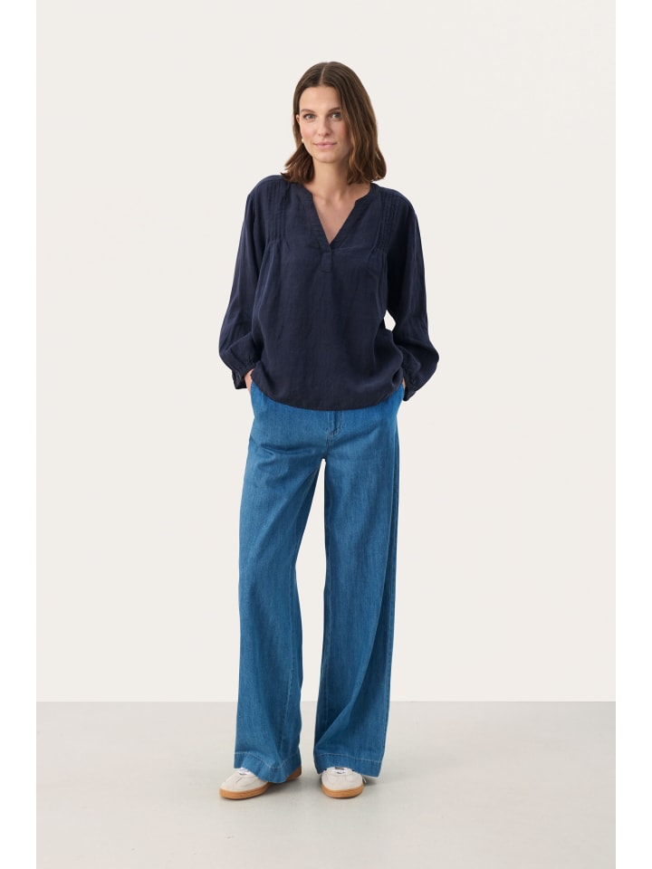 

Блузка с длинными рукавами NyaraPW, прямого кроя, в цвете After Midnight PART TWO