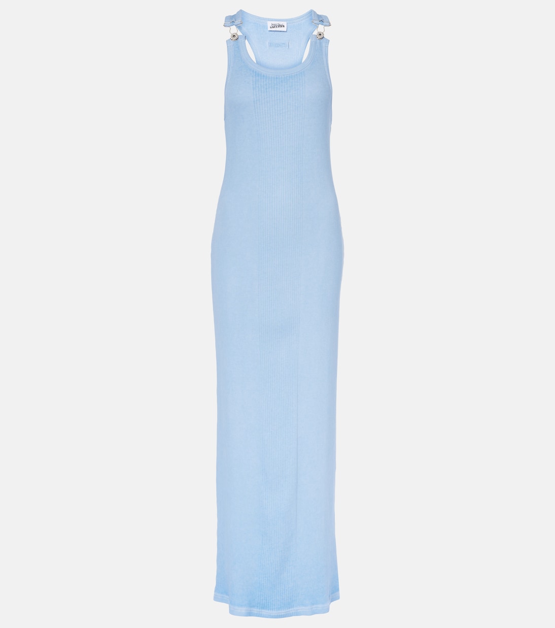 

Платье макси из хлопкового джерси Jean Paul Gaultier, Babyblue