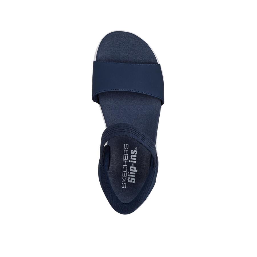 Сандалии женские Skechers Slip-ins Ultra Flex 3.0 Summerville СИНИЕ — фото 3