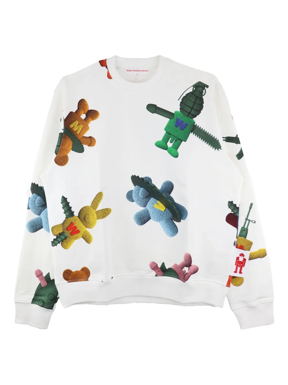 

Толстовка с принтом Walter Van Beirendonck, белый