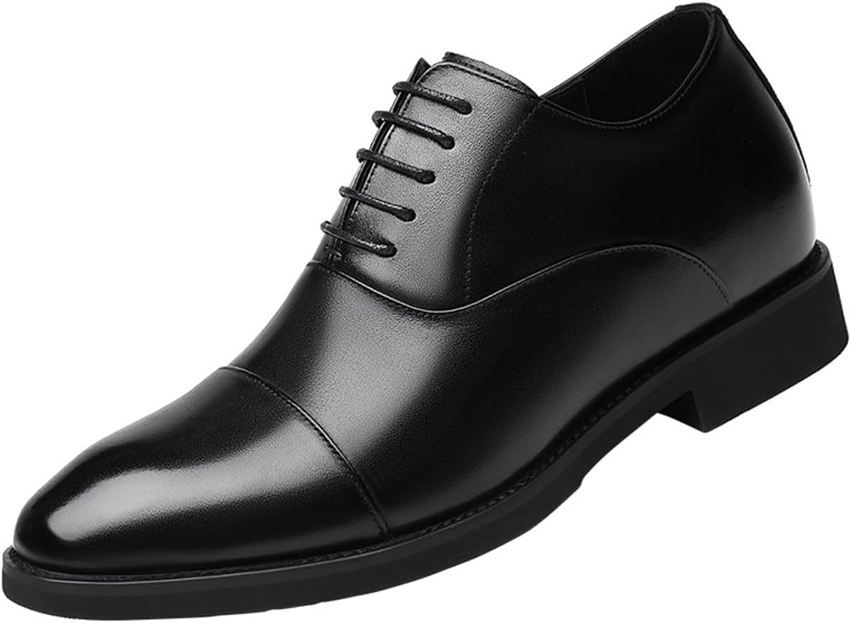 

Мужские туфли VIBLiSS на шнуровке, увеличивающие рост на 8 см, для торжественных случаев, свадеб, вождения, вечеринок и торжественных мероприятий, черный