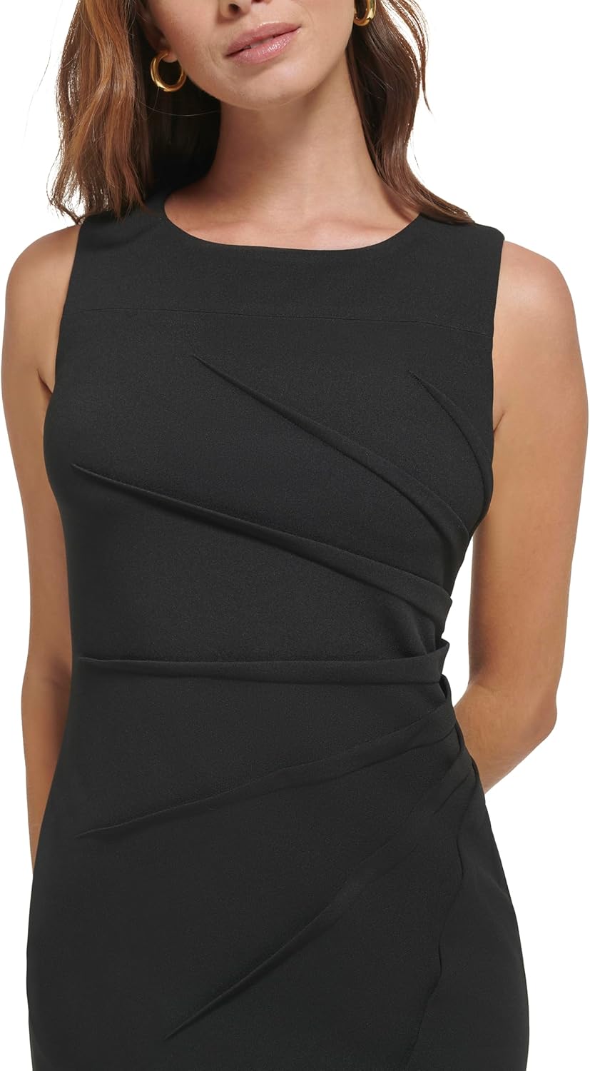 Женское платье-футляр без рукавов Calvin Klein с отделкой в виде звезд, Black — фото 2