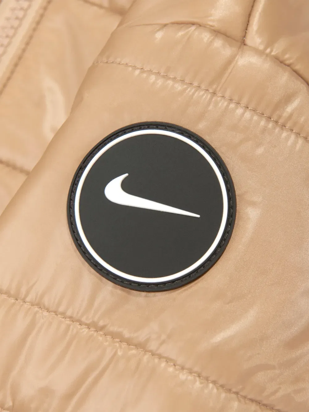 Стеганая куртка с капюшоном Nike Kids, нейтральный — фото 3