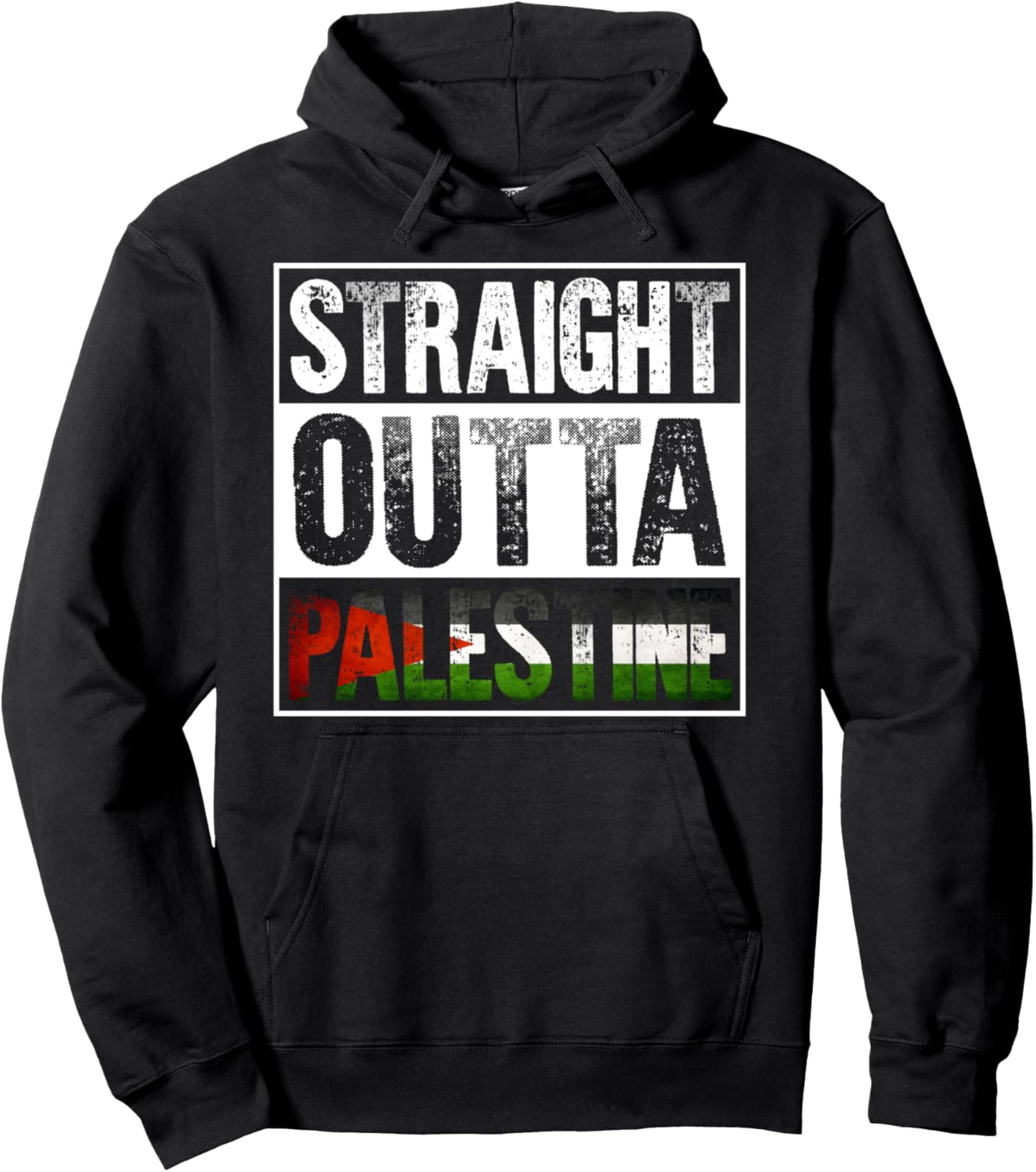 

Худи Straight Outta Palestine Palestinian Gifts Palestinian Heritage, черный