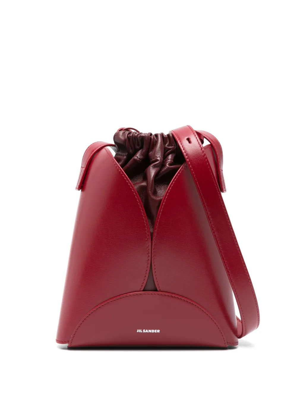 

Маленькая сумка через плечо Curve JIL SANDER, красный